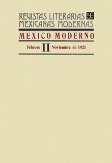 México moderno II, febrero–noviembre de 1921