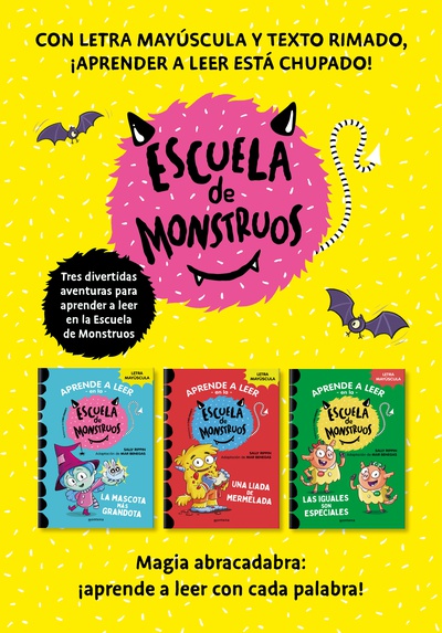 Pack Aprender a leer en la Escuela de Monstruos (Libros 1-3)