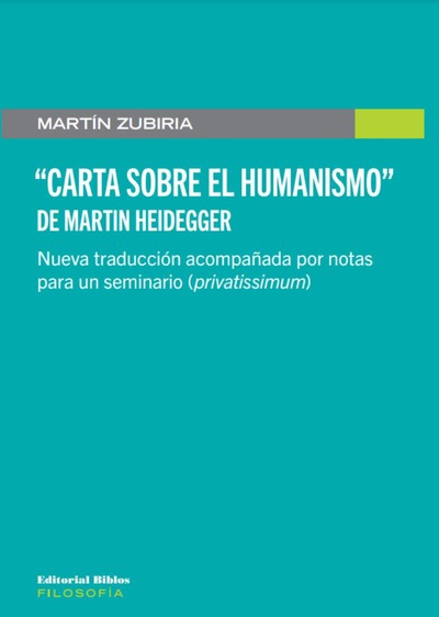 Carta sobre el Humanismo de Martin Heidegger