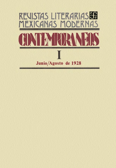 Contemporáneos I, junio-agosto de 1928