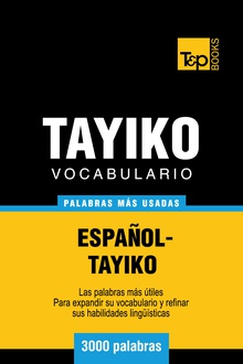 Vocabulario español-tayiko - 3000 palabras más usadas