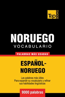 Vocabulario español-noruego - 9000 palabras más usadas