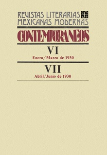 Contemporáneos VI, enero-marzo de 1930 - VII, abril-junio de 1930