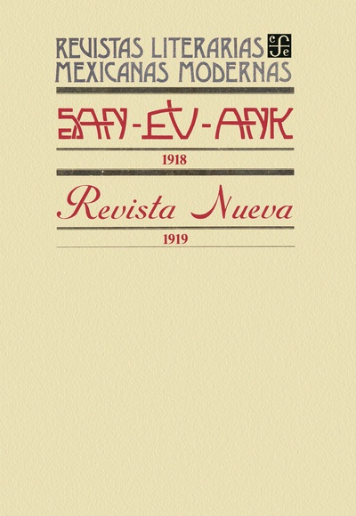 San-Ev-Ank, 1918. Revista Nueva, 1919