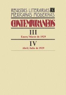 Contemporáneos III, enero-marzo de 1929 - IV, abril-julio de 1929