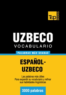 Vocabulario español-uzbeco - 3000 palabras más usadas