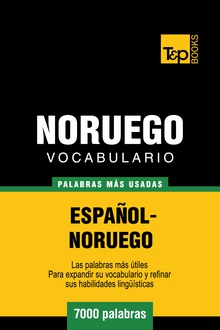Vocabulario español-noruego - 7000 palabras más usadas