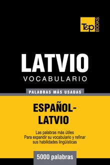 Vocabulario español-latvio - 5000 palabras más usadas
